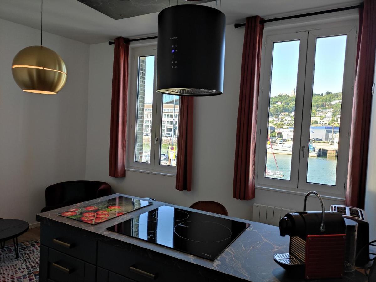 Le Reflet Des Voiles Face Au Port De Fecamp Apartment Exterior foto