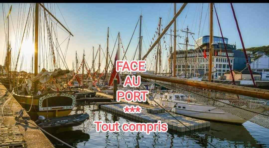 Le Reflet Des Voiles Face Au Port De Fecamp Apartment Exterior foto